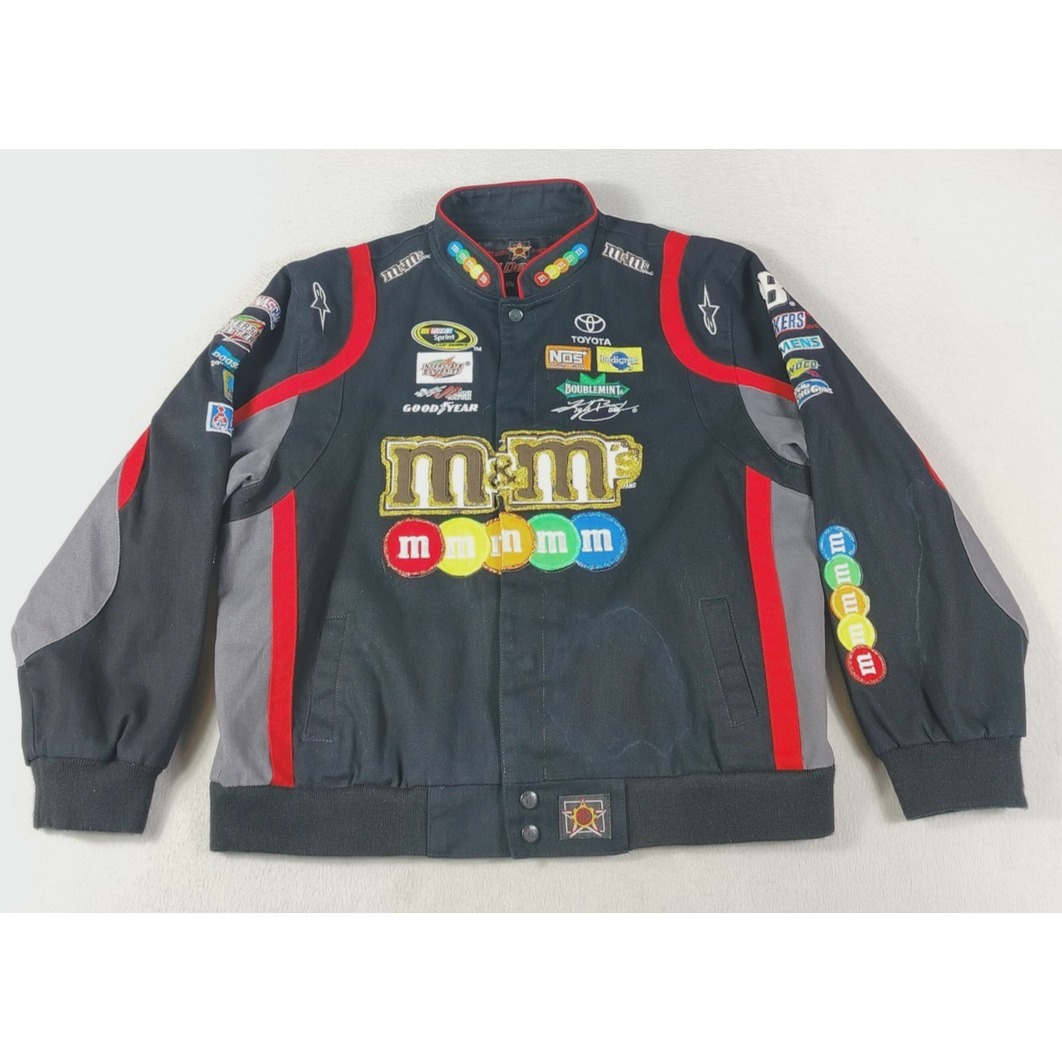 Joe Gibbs Racing Jacket Boys 2xl 13/14 Black Nascar Racing Kyle Busch Jh Design
